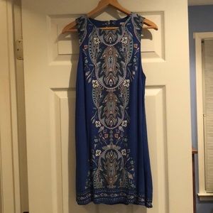 Blue printed urban outfitters dress